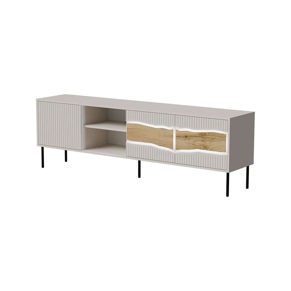 meuble tv en bois beige