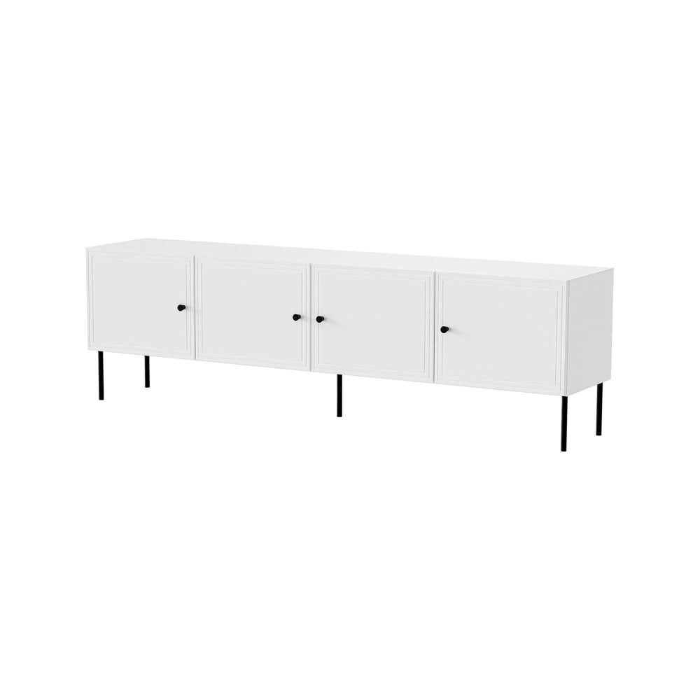 Meuble tv en bois blanc