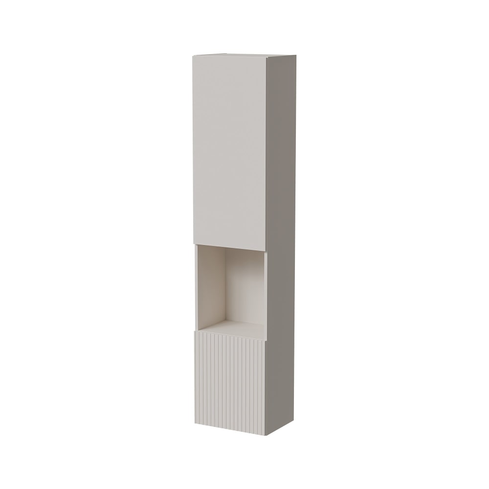 vitrine en bois beige