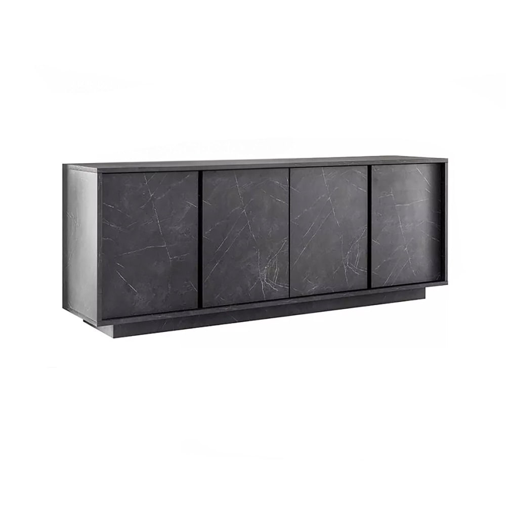 buffet en bois gris ardoise