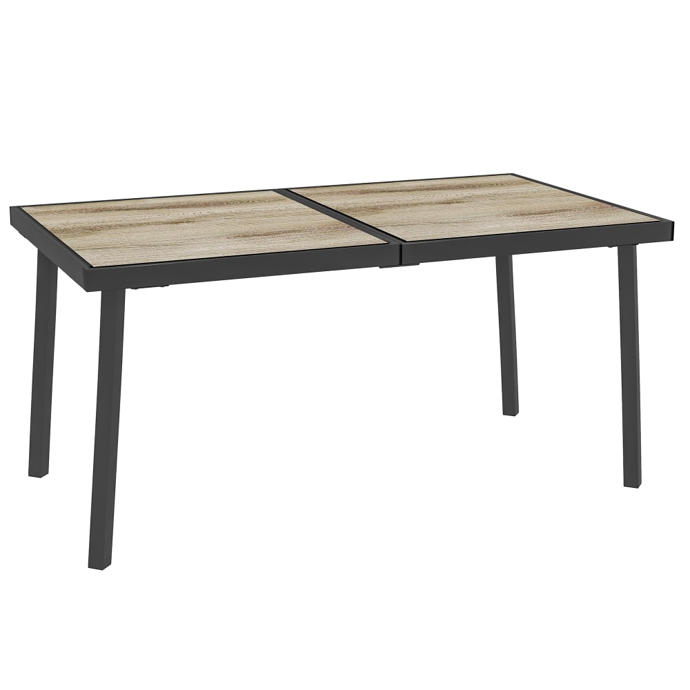 Table de jardin en métal - grise