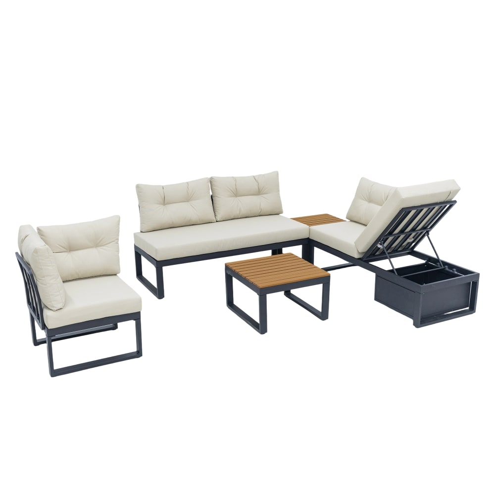 Salon de jardin beige