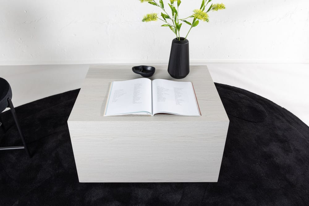 Couchtisch York 80*60cm, Weiß - Maisons Du Monde