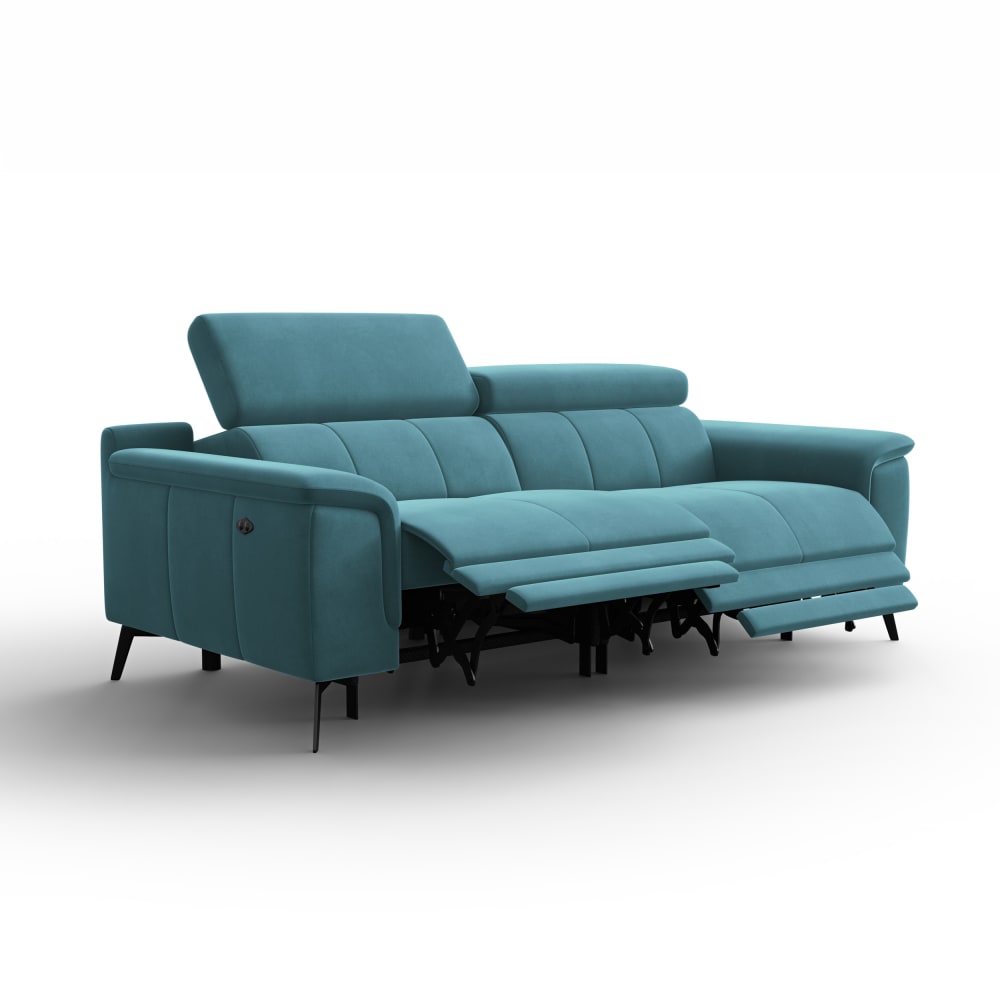 Canapé relax 3 places, - turquoise