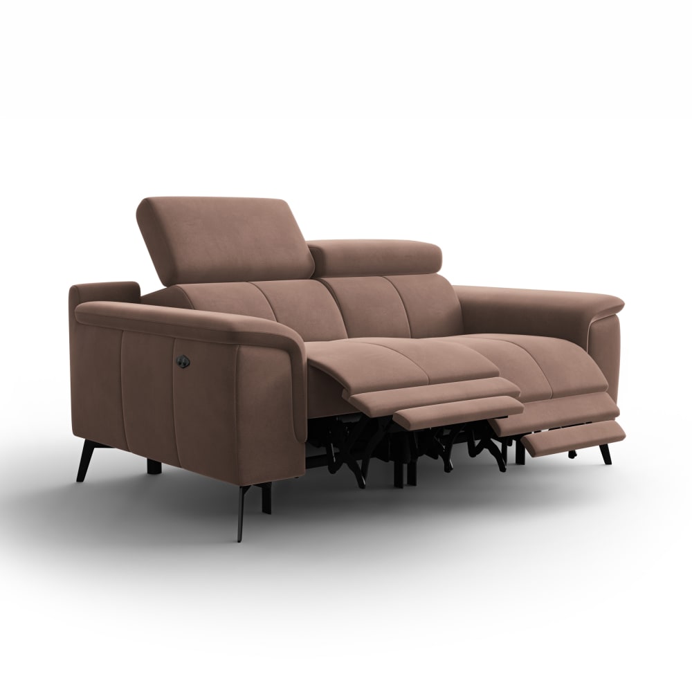 Canapé relax 2 places, - marron