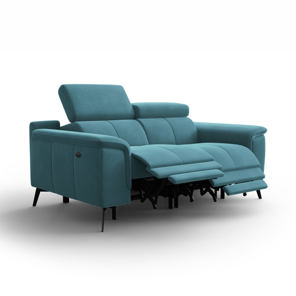 Canapé relax 2 places, - turquoise