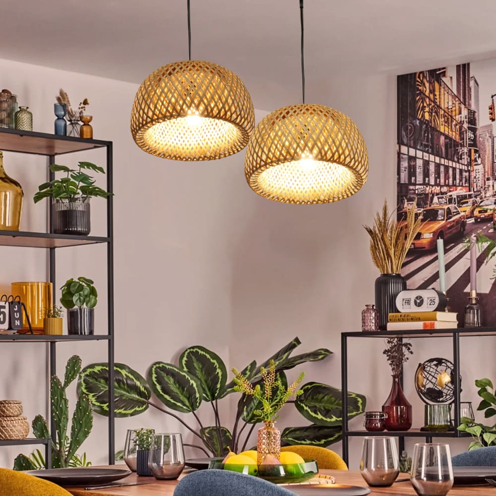 Hängeleuchte Bambus und Rattan natur 29 cm - Maisons Du Monde