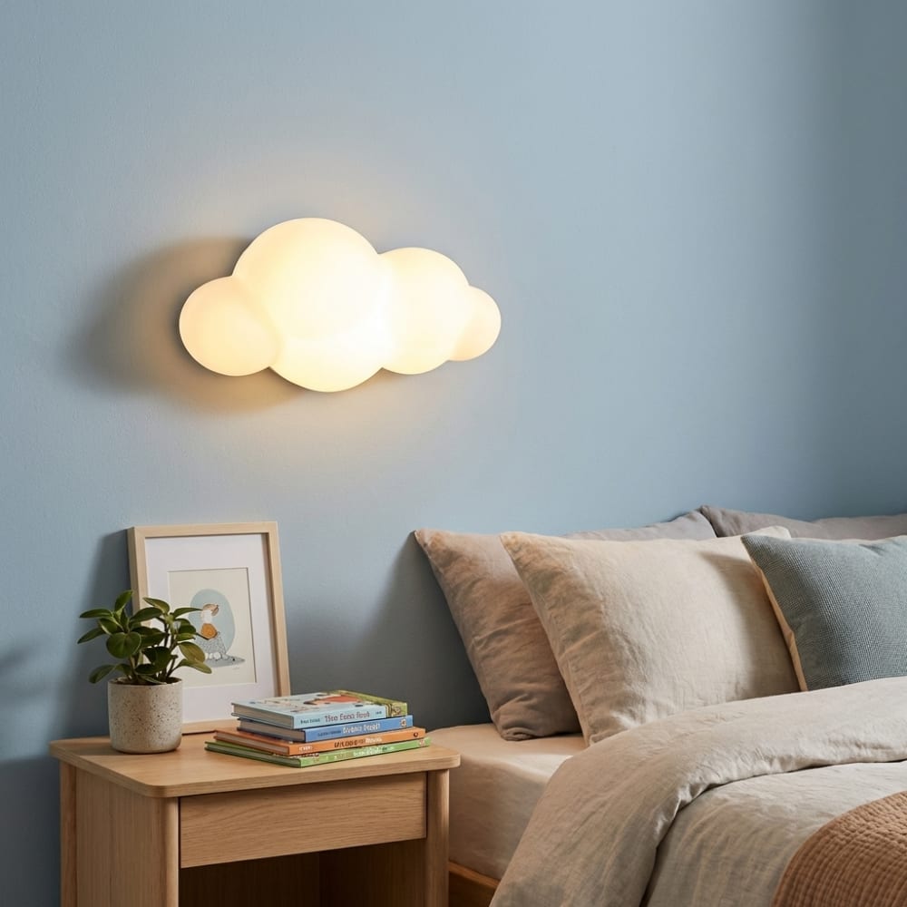 Wandleuchte LED Wolke Polycarbonat 19x30 cm 12W - Maisons Du