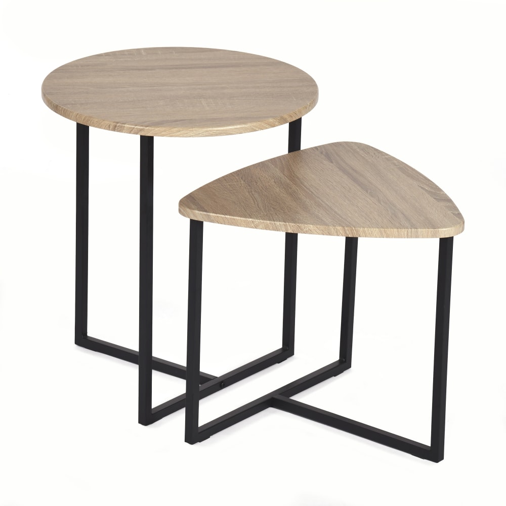 Lot de 2 tables d’appoint - style