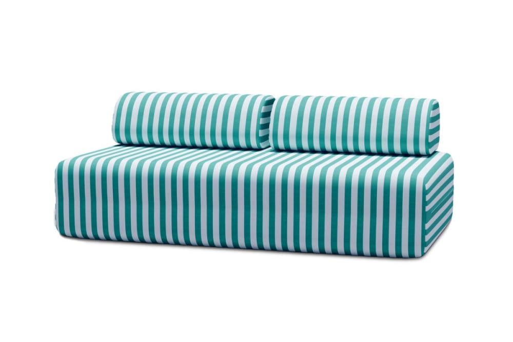 Canapé convertible 3 - turquoise