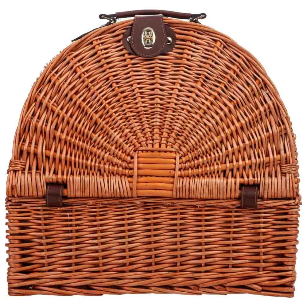 Picknickkorb für 2 Personen, 40x28x14/40 cm Braun - Maisons Du