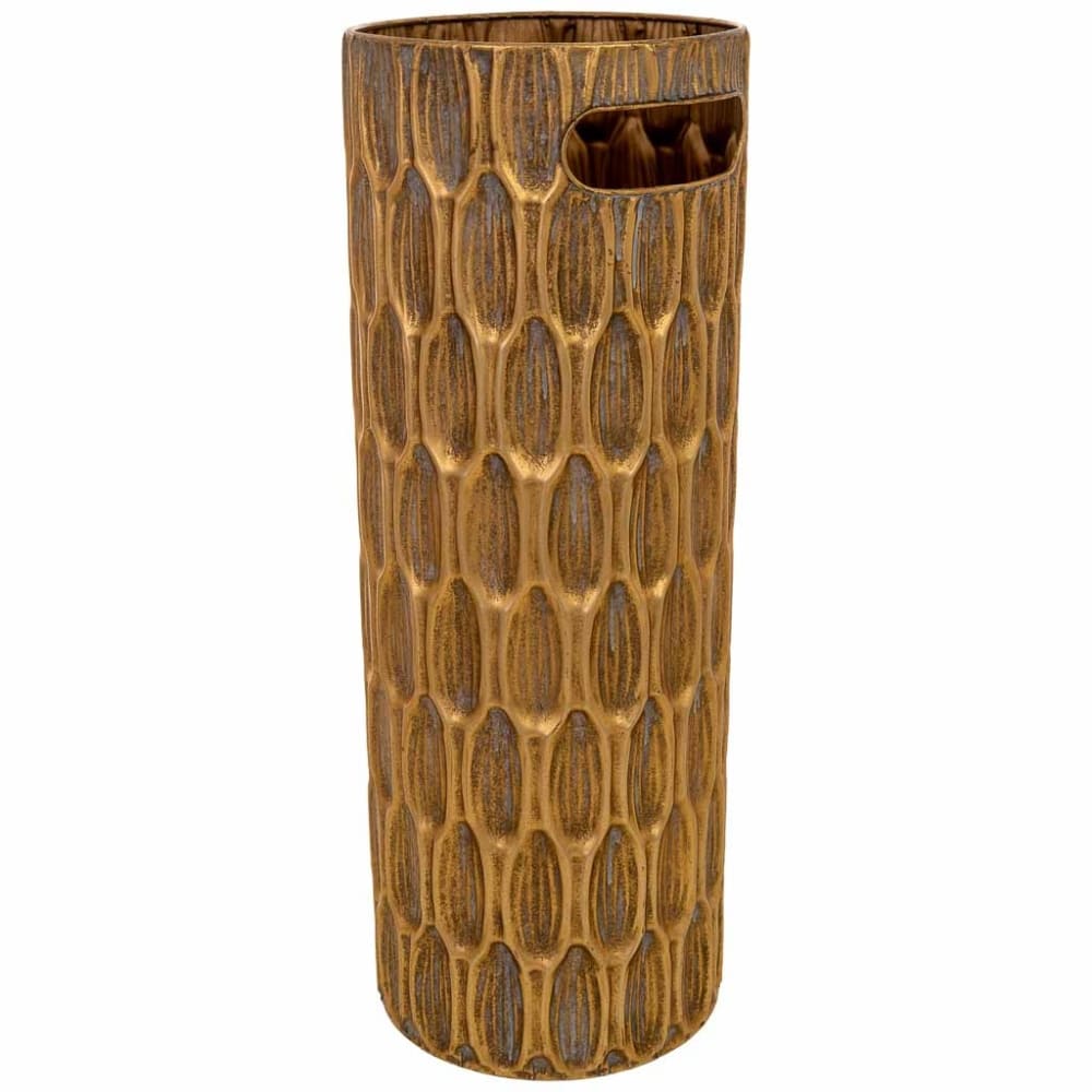 Wanderlust deco Metall-Schirmständer, 20 x 20 x 55 cm (H), Gold style modern Gold Metall