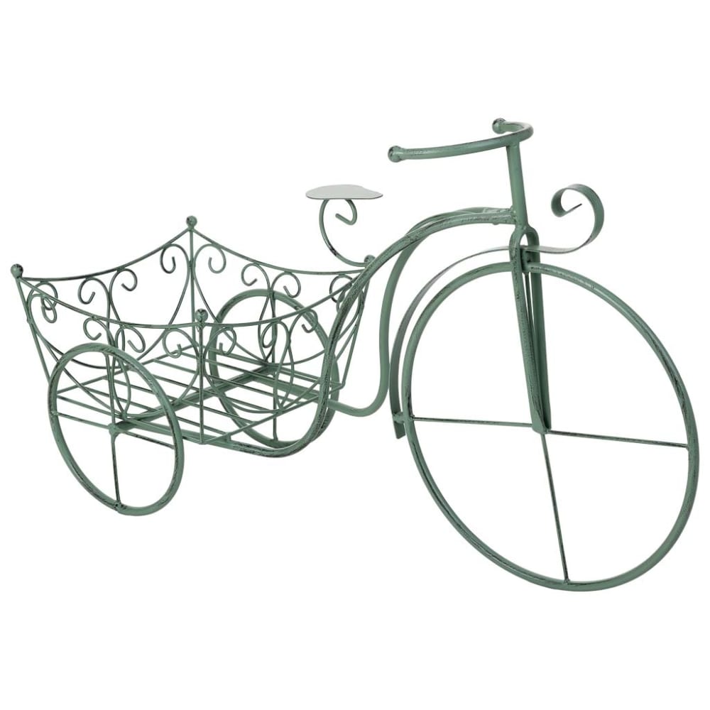 Support de pot de fleurs vert, 61x22x36h cm