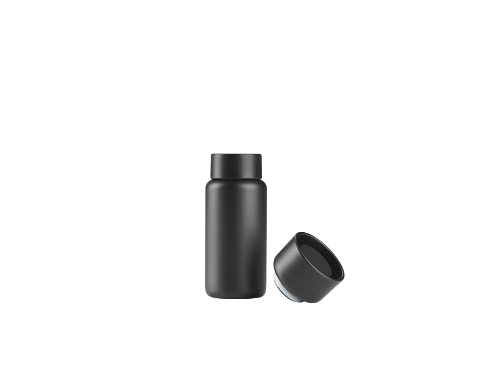 Thermos isotherme en acier inoxydable noir 19 cm Thermos isotherme en acier inoxydable noir 19 cm