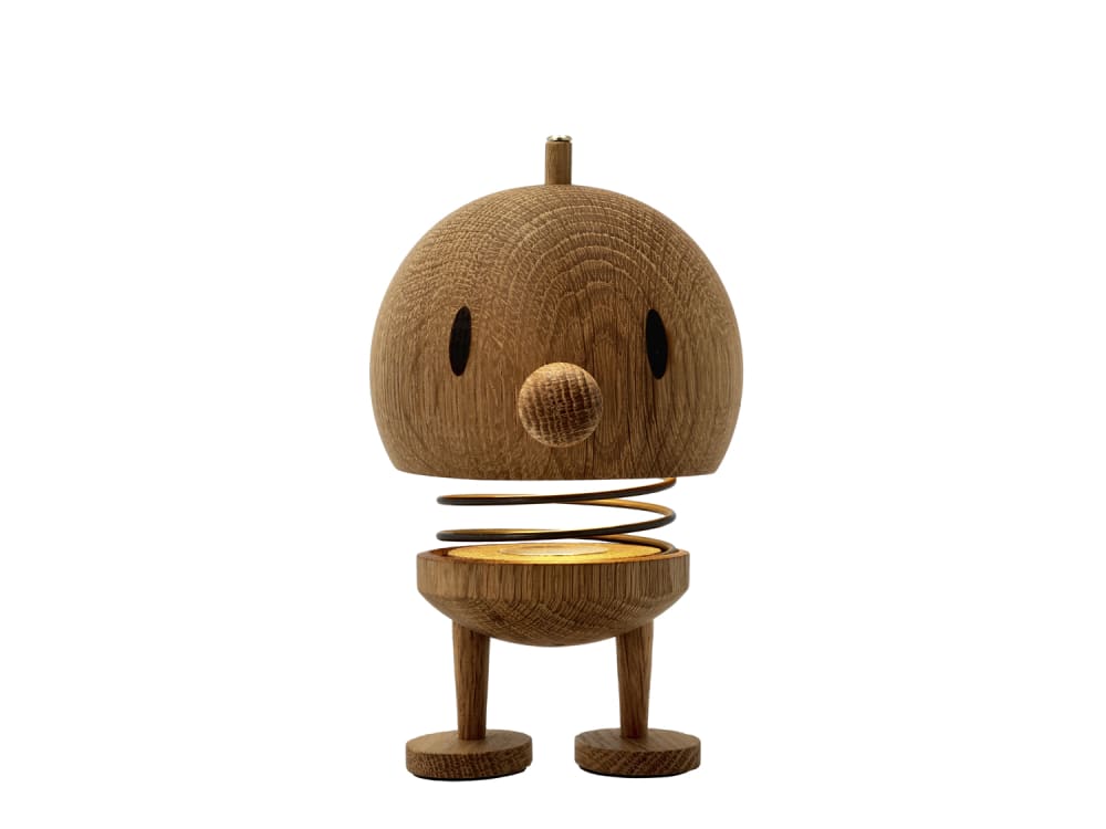 Lampe led chêne acier