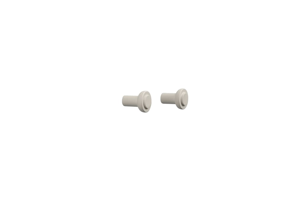 Set de 2 crochets bouleau sable