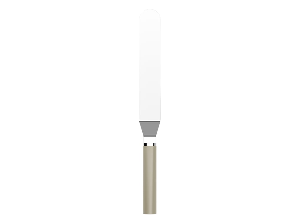 Spatule coudée acier inoxydable houmous Spatule coudée acier inoxydable houmous