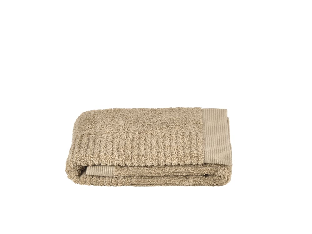 Serviette de bain en coton camel 50 x 70 cm