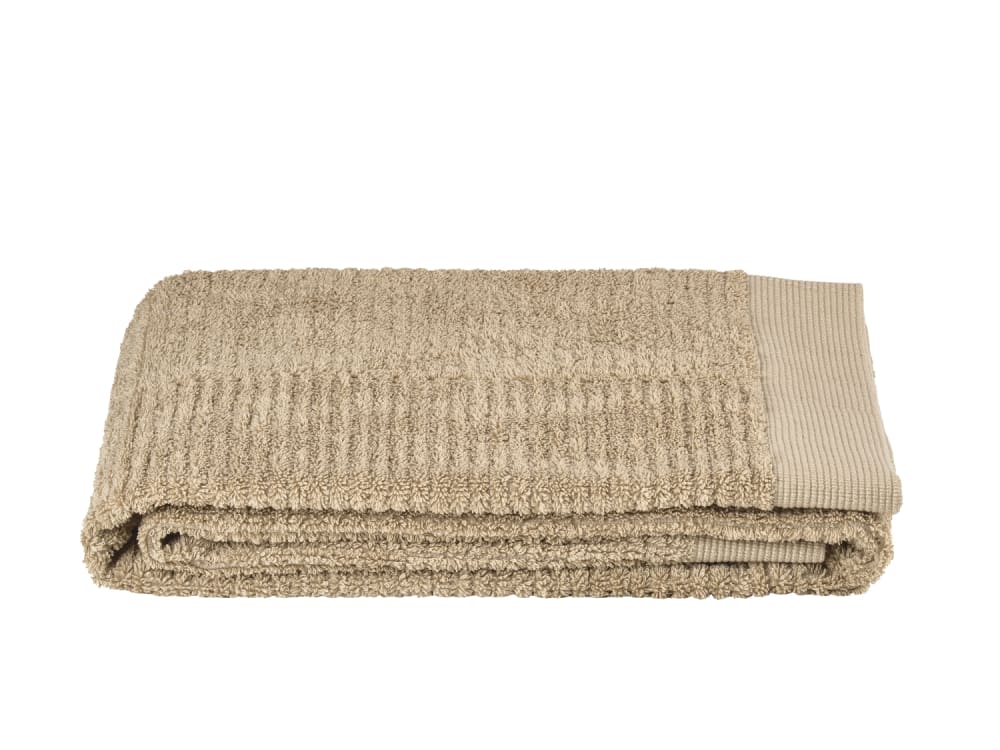 Serviette de bain en coton camel 140 x 70 cm