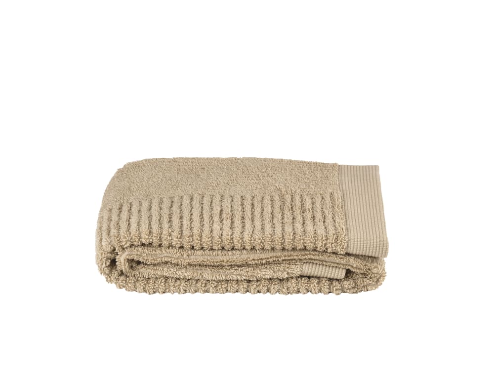 Serviette de bain en coton camel 100 x 50 cm