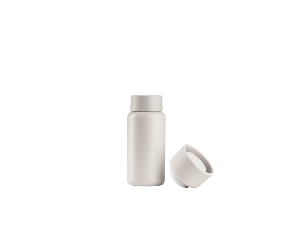 Thermos isotherme en acier inoxydable crème 19 cm Thermos isotherme en acier inoxydable crème 19 cm