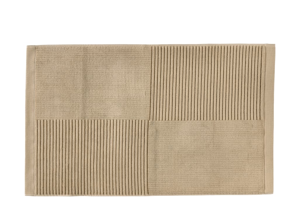 Tapis de bain coton camel 50 x 80 cm