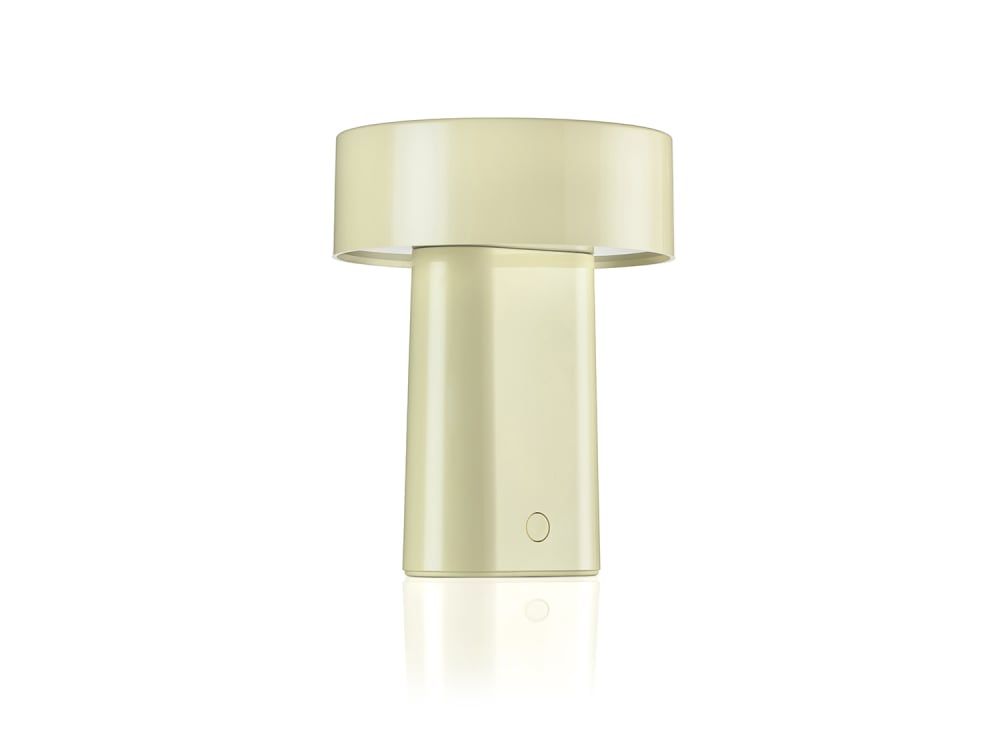 lampe jaune doré