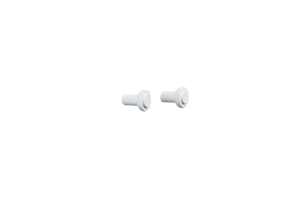 Set de 2 crochets bouleau blanc