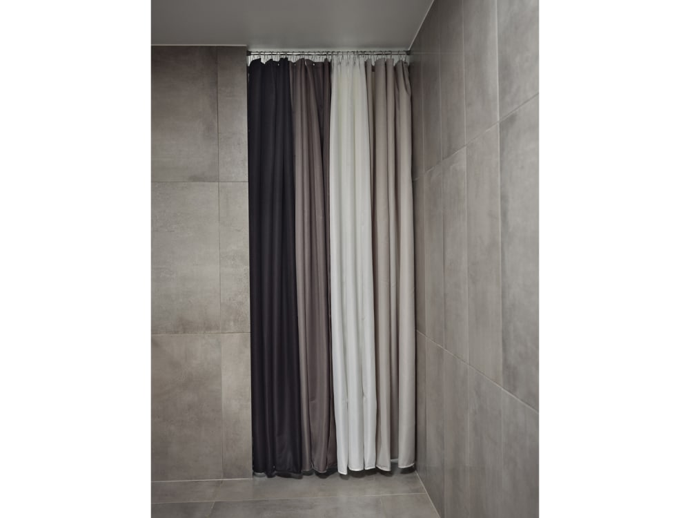 Rideau de douche polyester camel 200 x 180 cm - Maisons du Monde