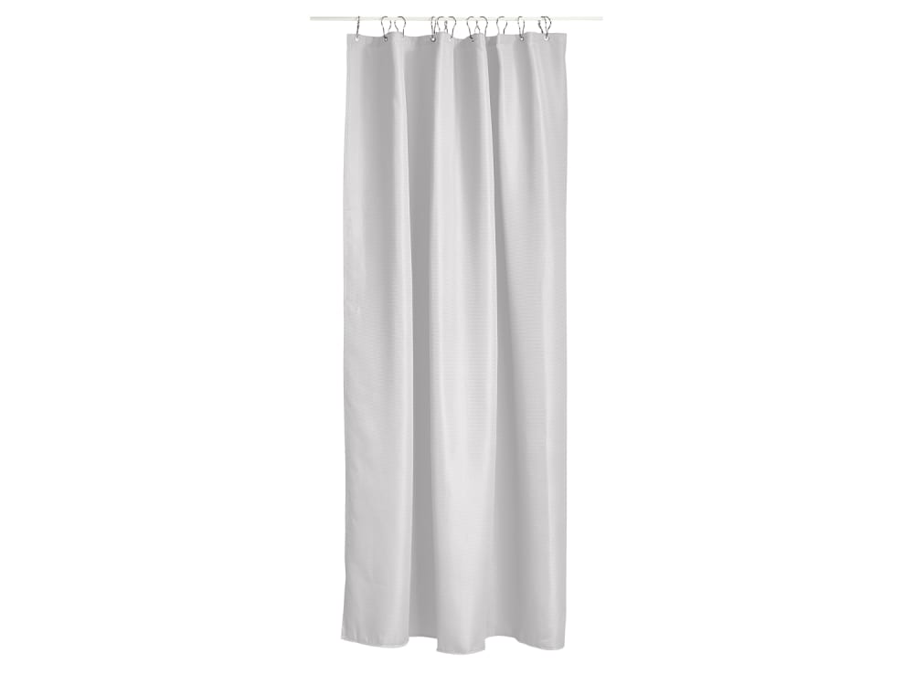 Rideau de douche polyester gris clair 200 x 180 cm