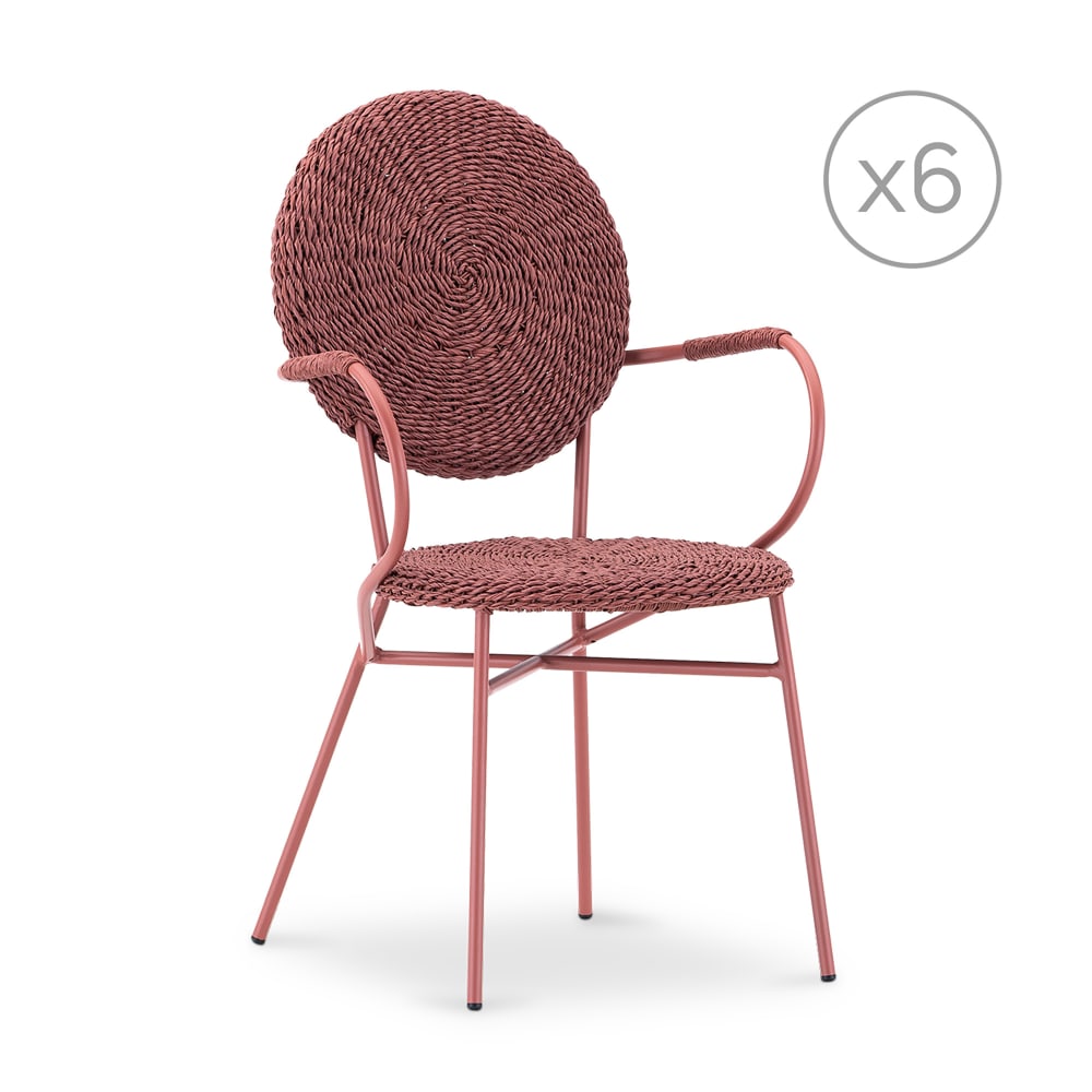 Lot 6 chaises empilables