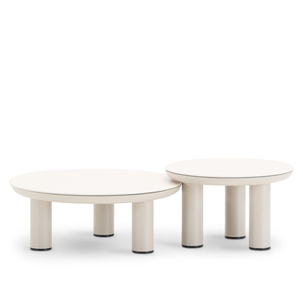 Set 2 tables basses D60.D80,