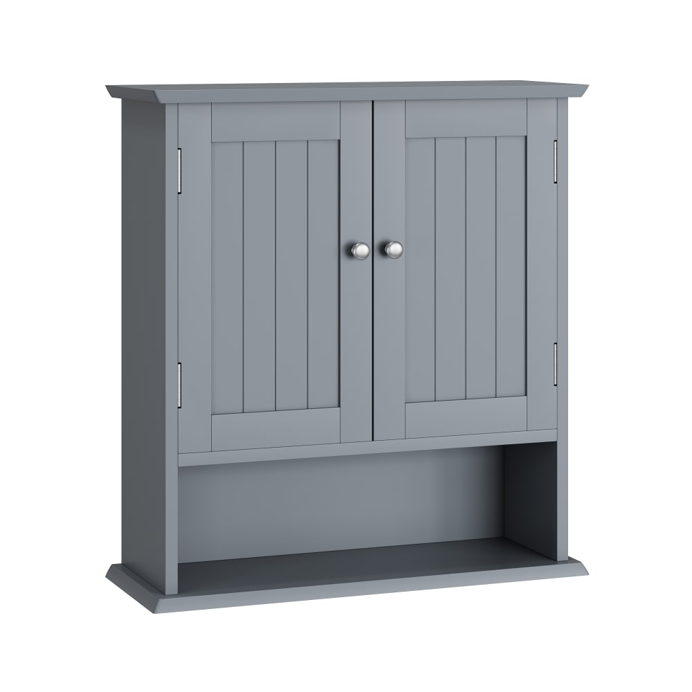 Urban Meuble Bad-Wandschrank Hellgrau 55cm - Hängeschrank mit 5-fach Verstellbar - Spanplatte