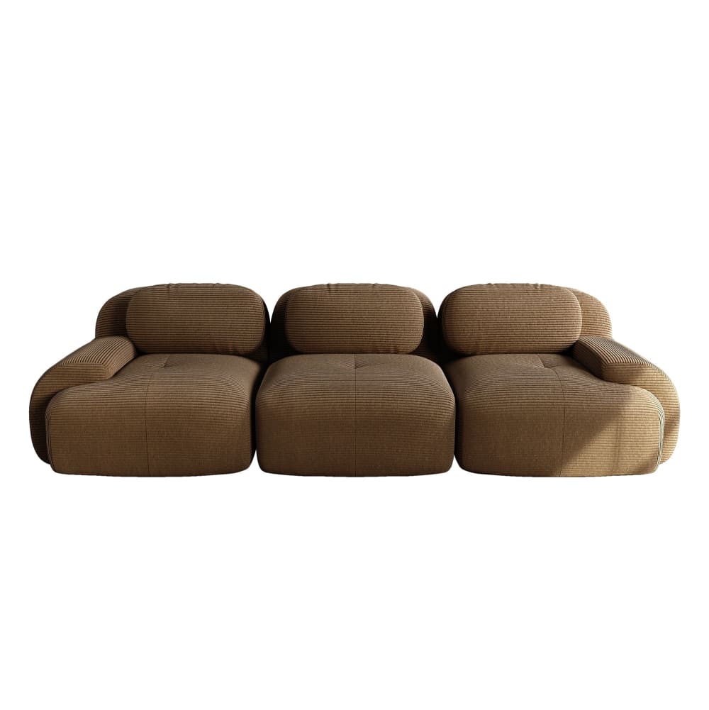 Canapé 3 places modulable - velours