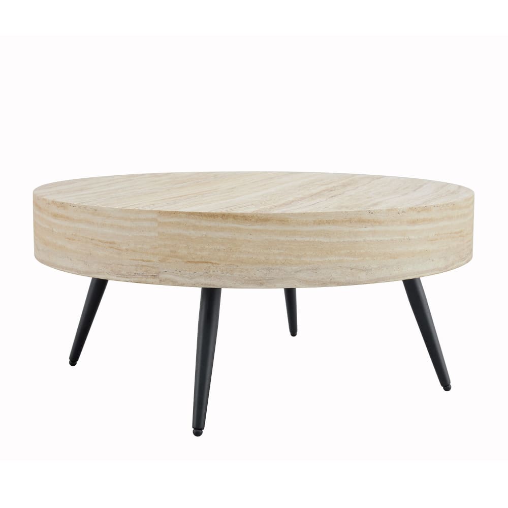 Table basse ronde effet