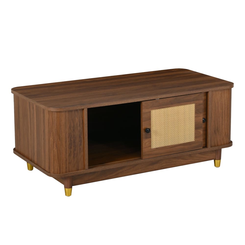 Table basse effet bois