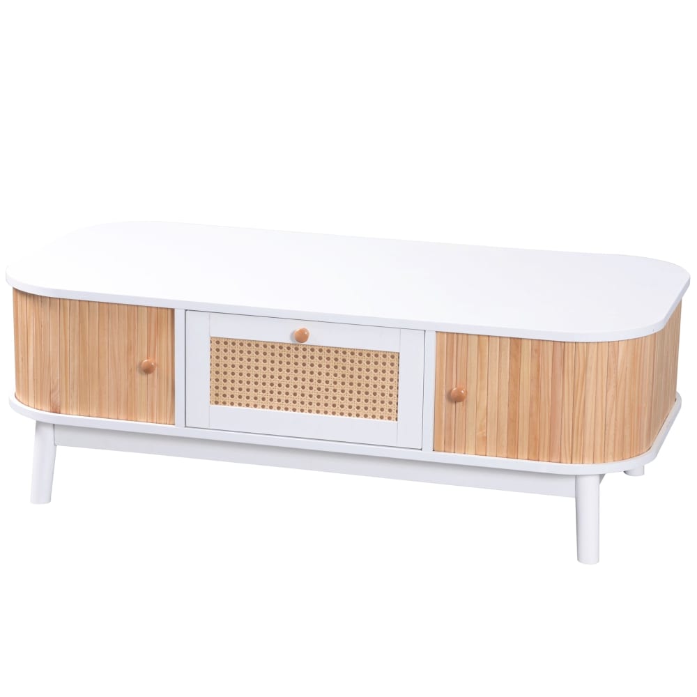 Table basse blanche en