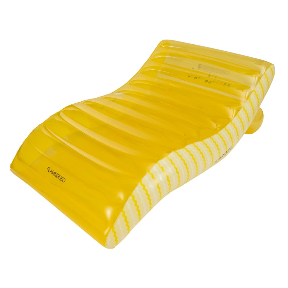 Matelas gonflable piscine XL 2 personnes avec porte-gobelet jaune Matelas gonflable piscine XL 2 personnes avec porte-gobelet jaune
