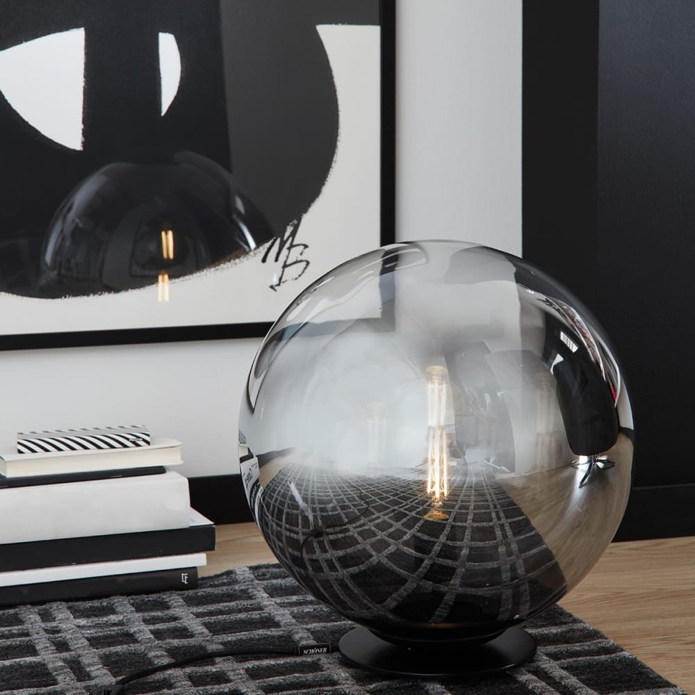 Lampe de table en verre fumé — vue 3