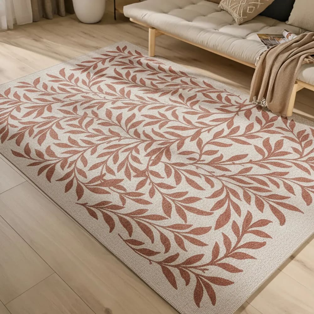 Atticgo In- & Outdoor-Teppich, Blumenmotive, kupfer, 80x150 cm style modern Öko-Tex Zertifikat - Pes - Polyester