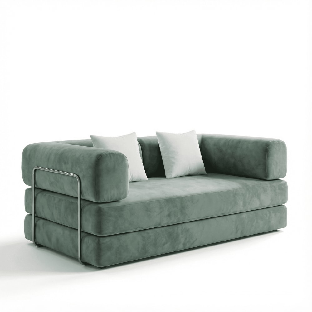 Canapé Kaia Convertible - sauge blanc