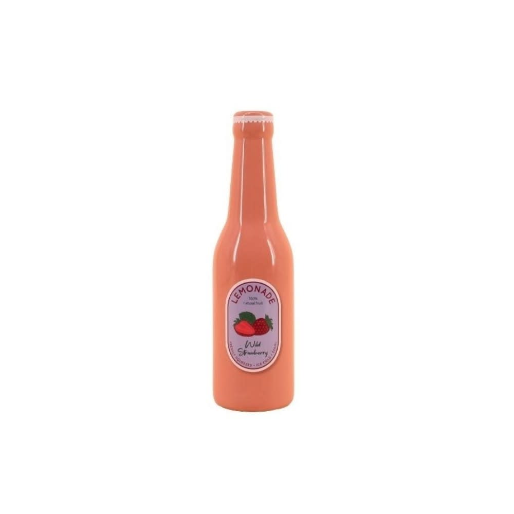 Vase bouteille limonade rose, h24cm