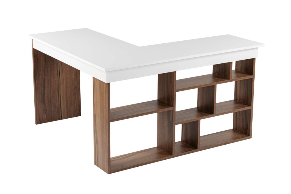 bureau en bois marron