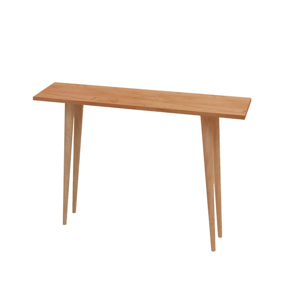 console en bois marron
