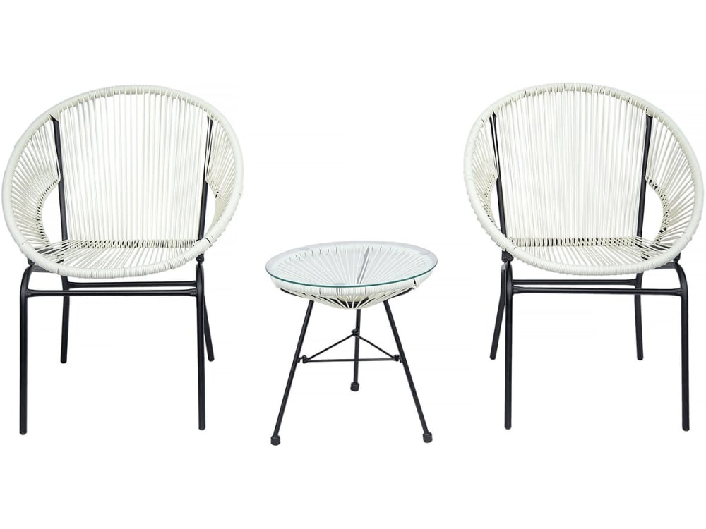 Salon de jardin 2 places - acier