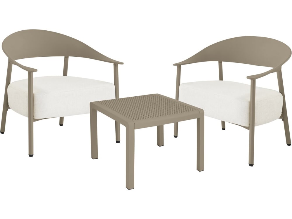 Salon de jardin 2 places - acier
