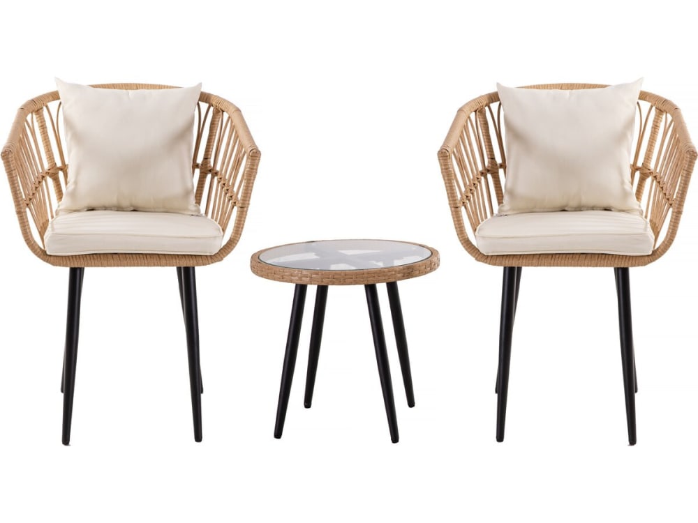 Salon de jardin 2 places - acier
