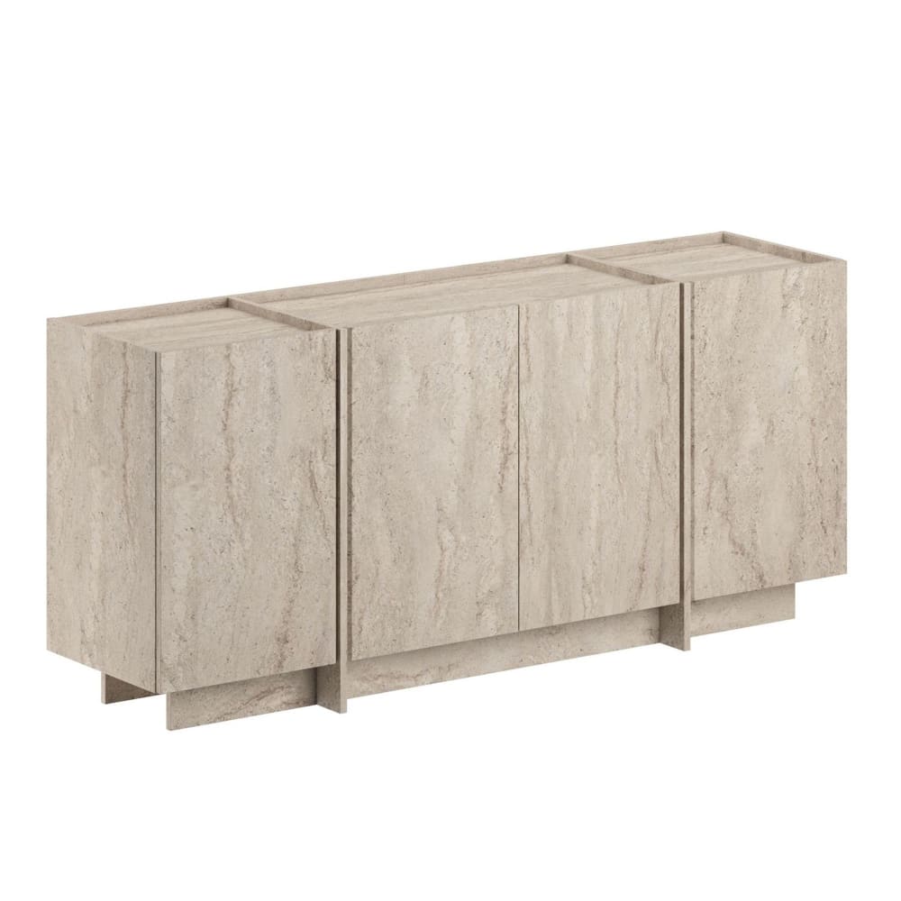 buffet en bois travertin