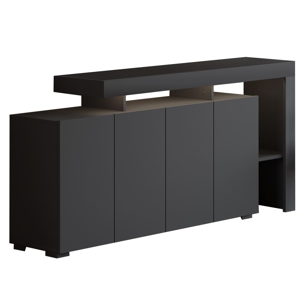 buffet en bois gris 170