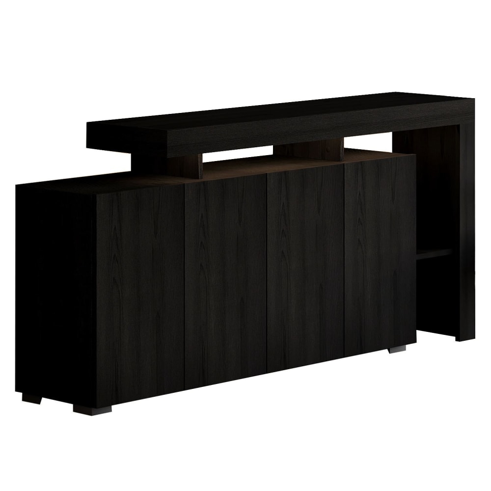 buffet en bois noir 170
